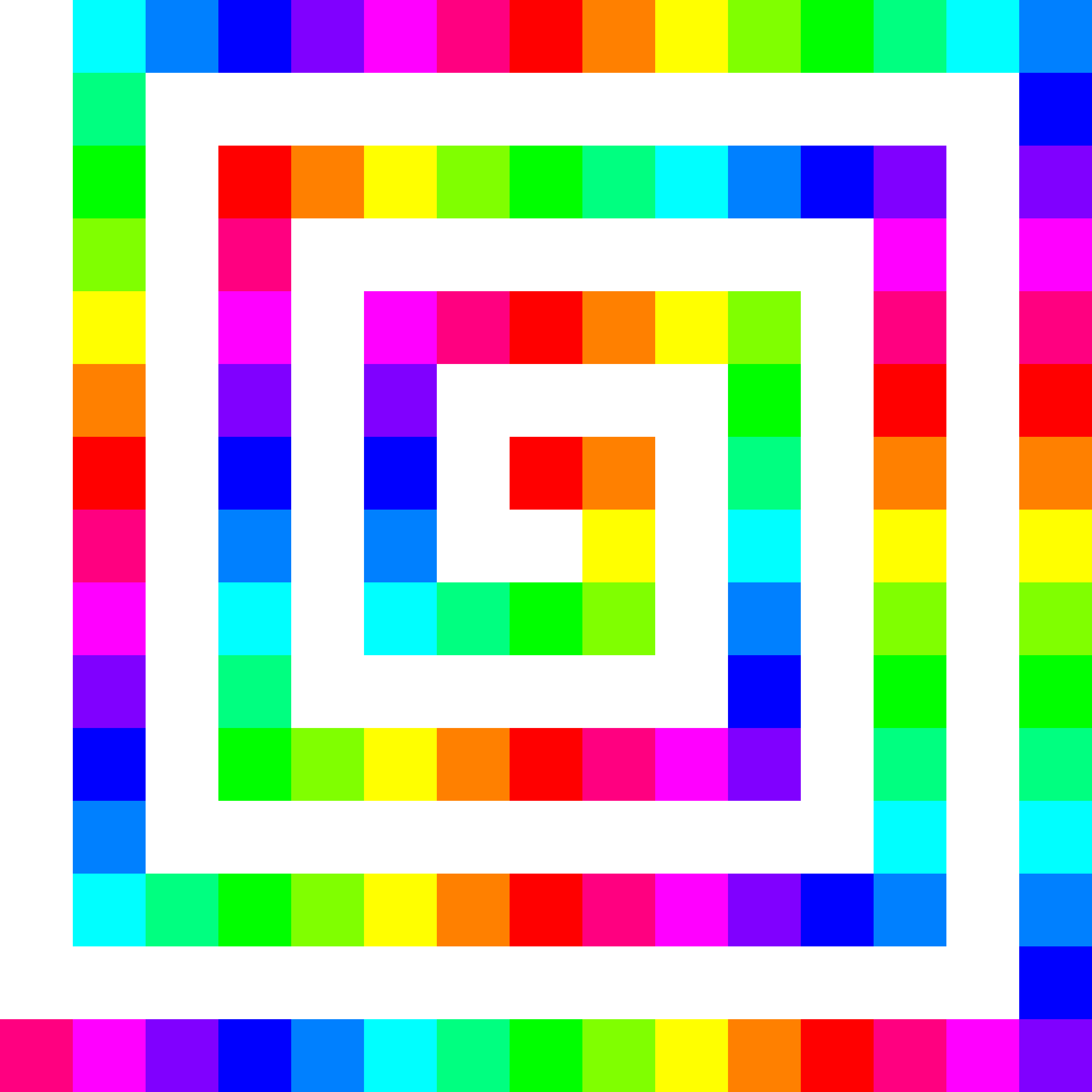 120 square spiral 12 color SVG Clip arts