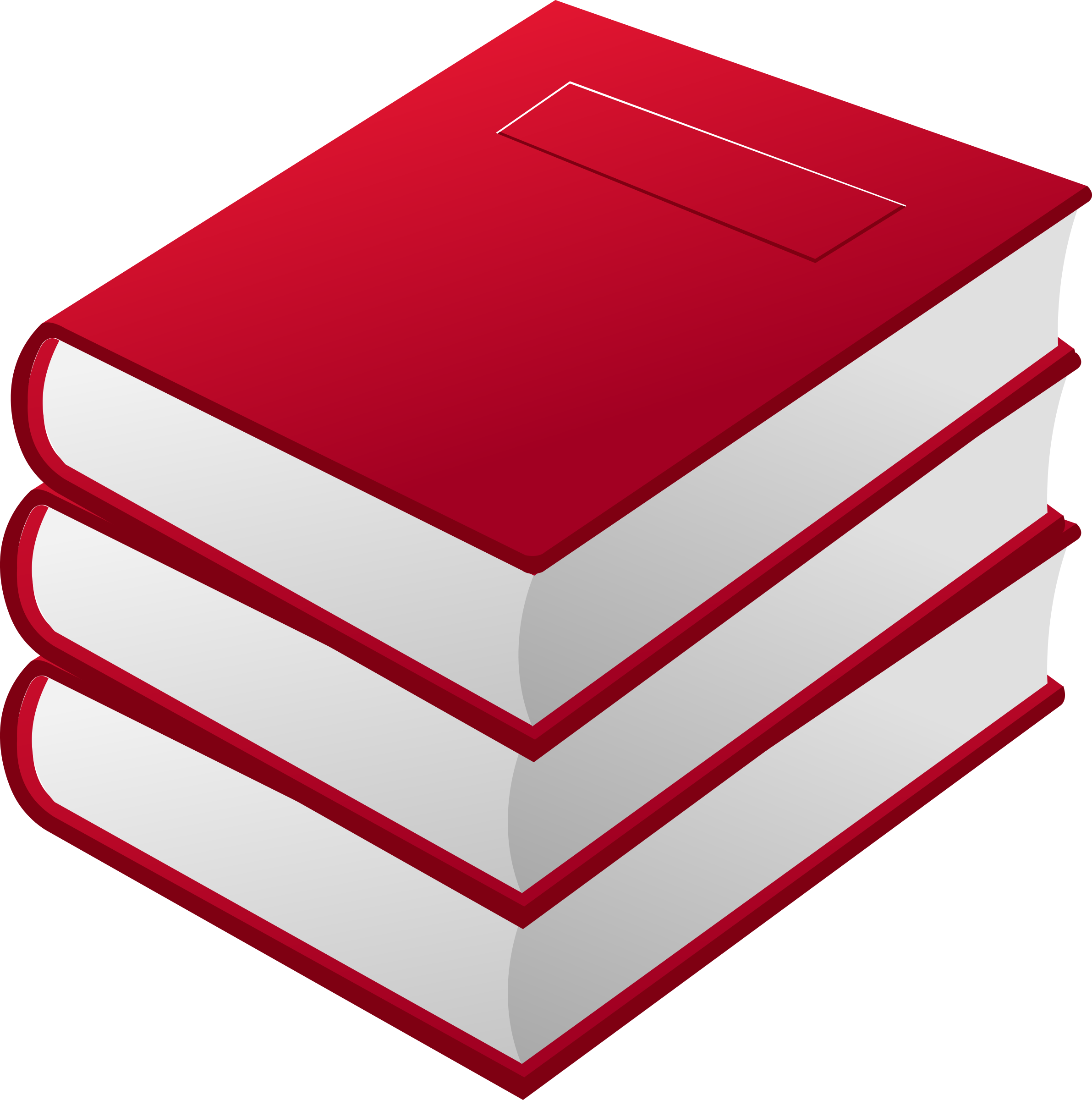 3 red books PNG icon