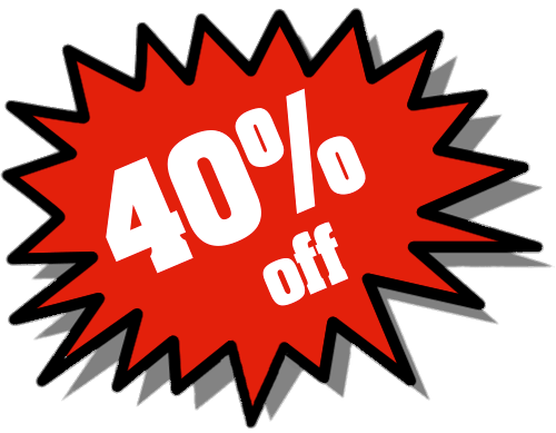 40% Discount Tag SVG Clip arts