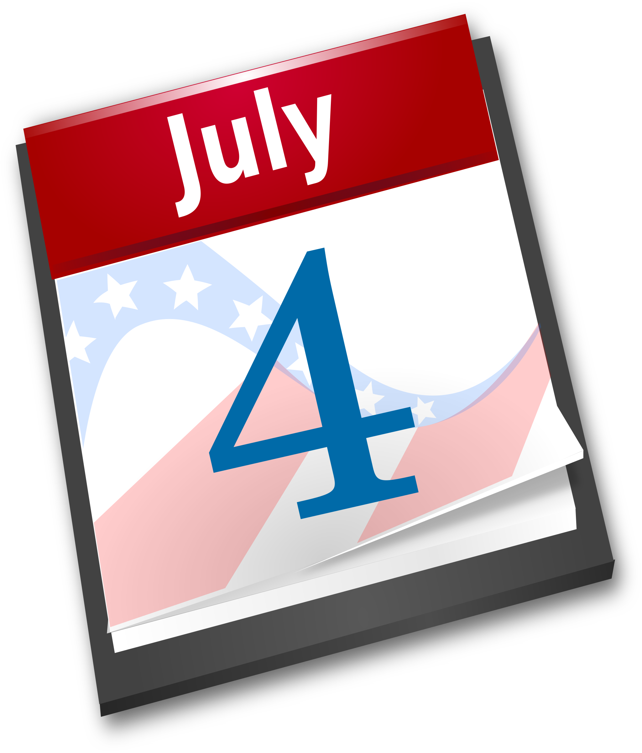 4th July Calendar PNG icon