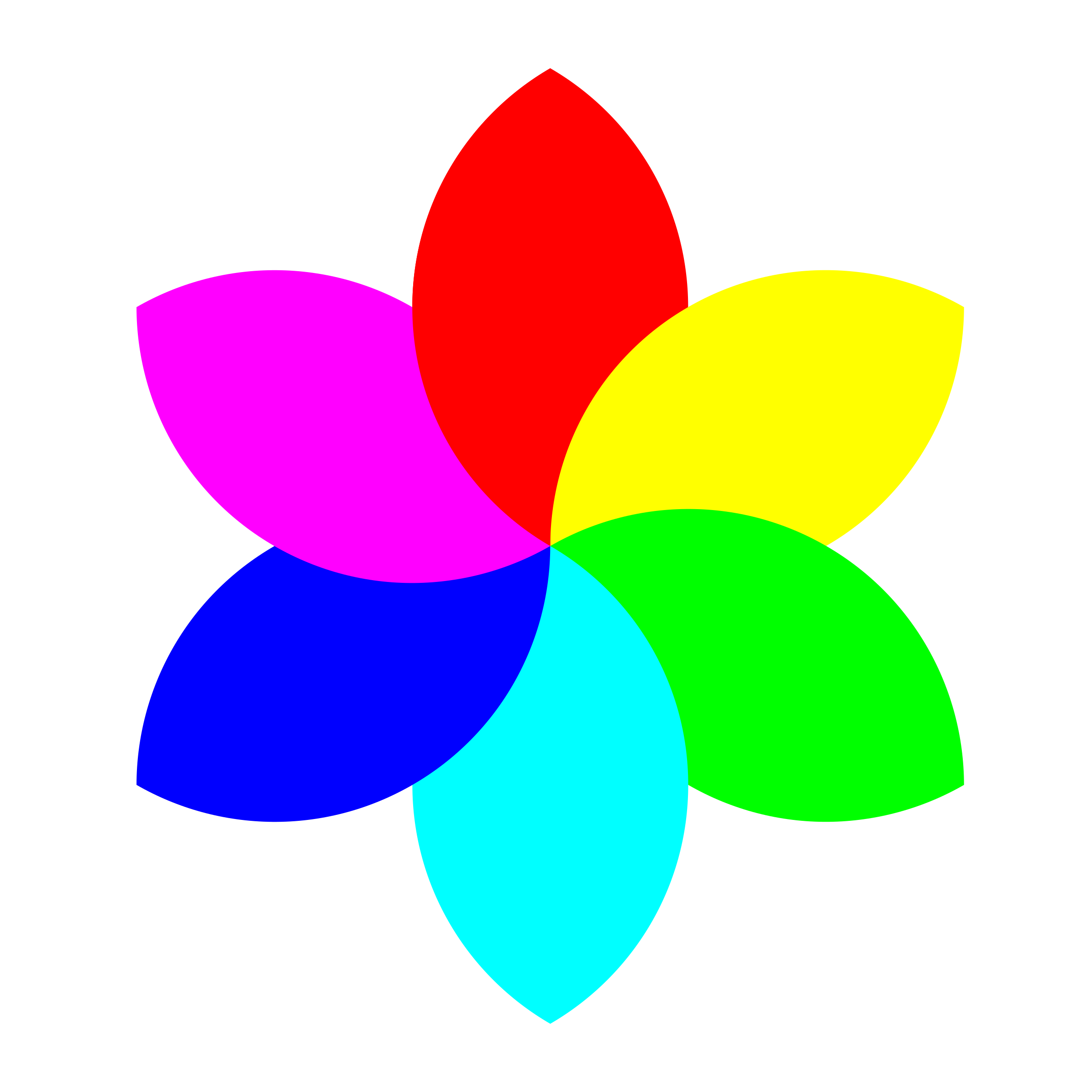 6 football petal flower PNG icon