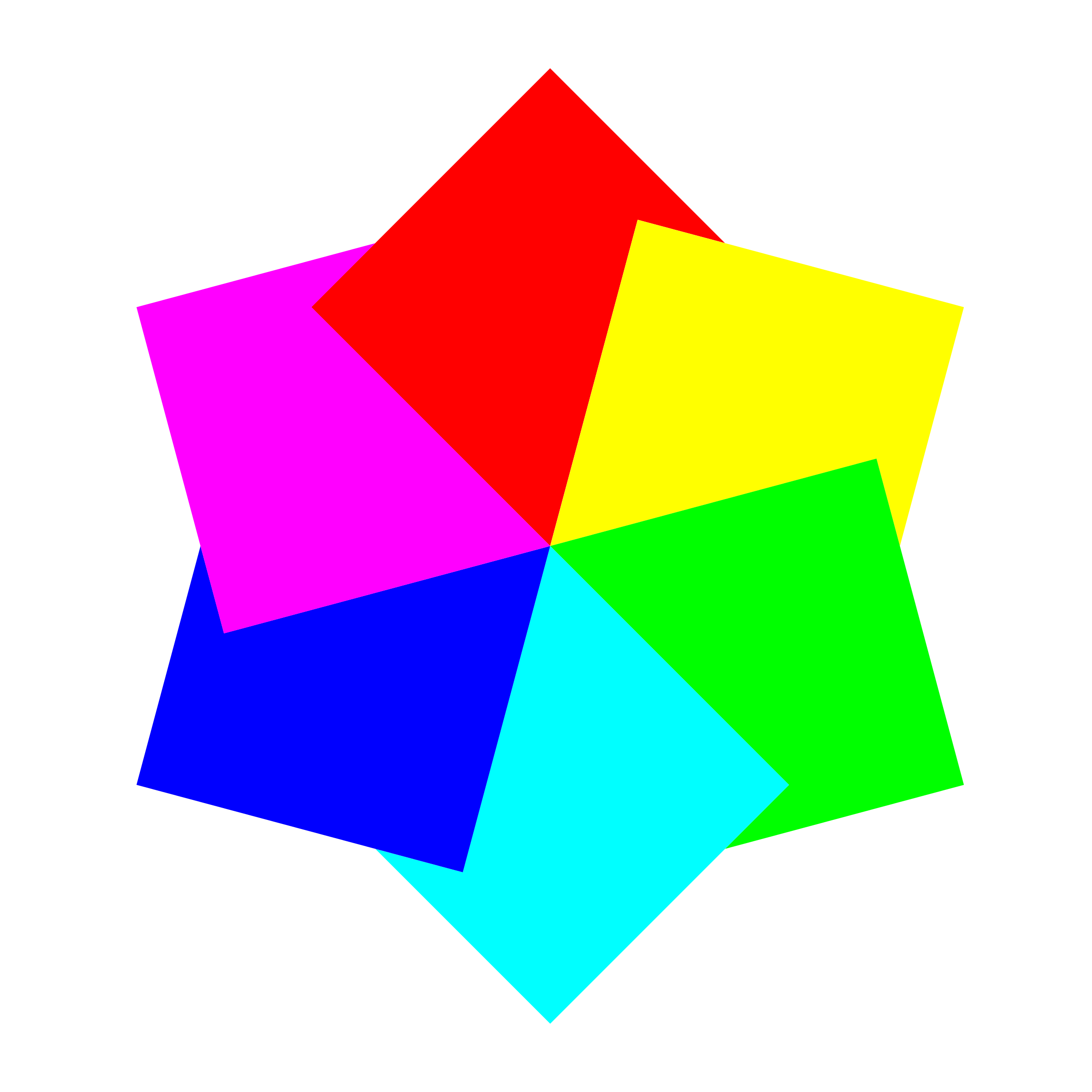 6 squares hexagram Clip arts