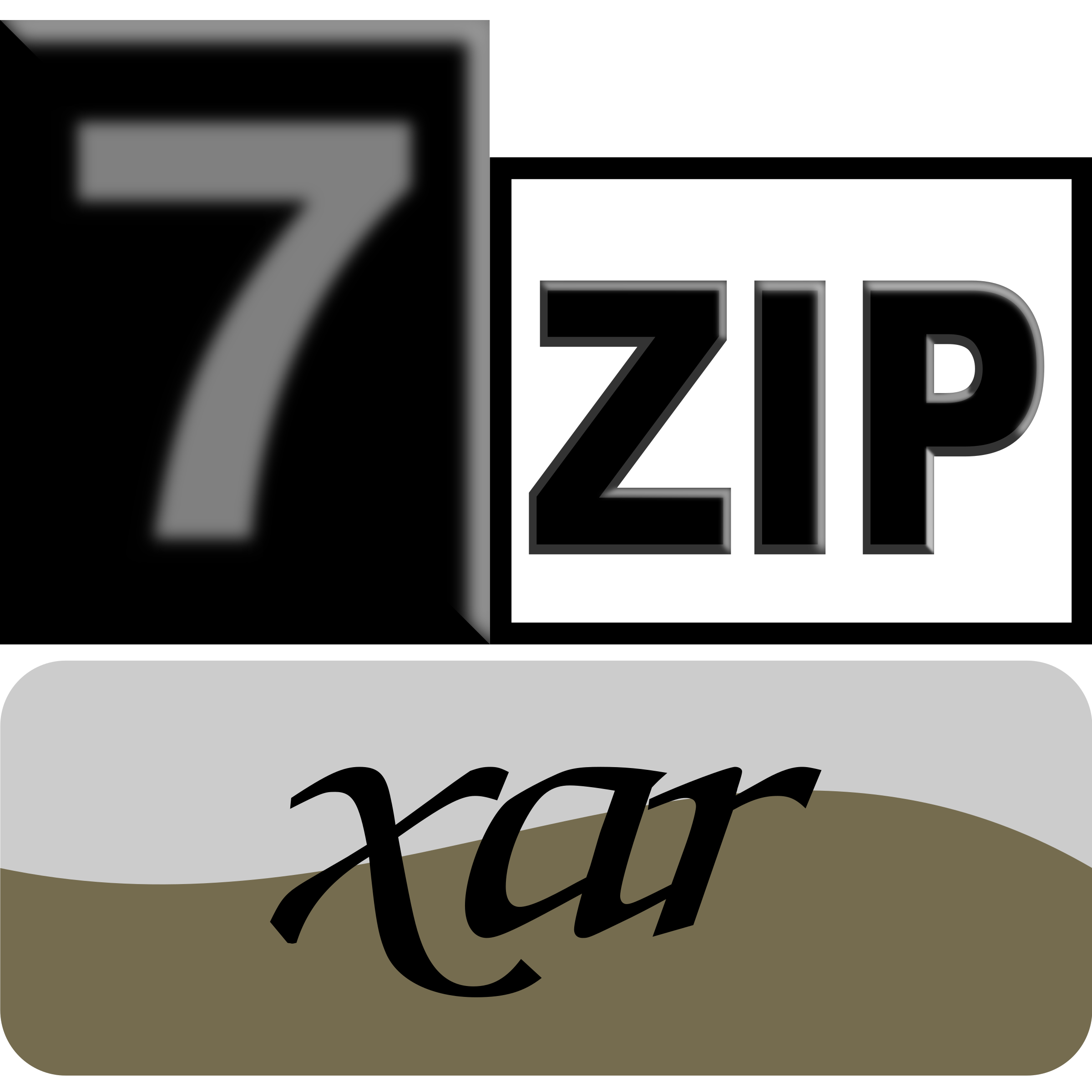 7zip Classic xar SVG Clip arts