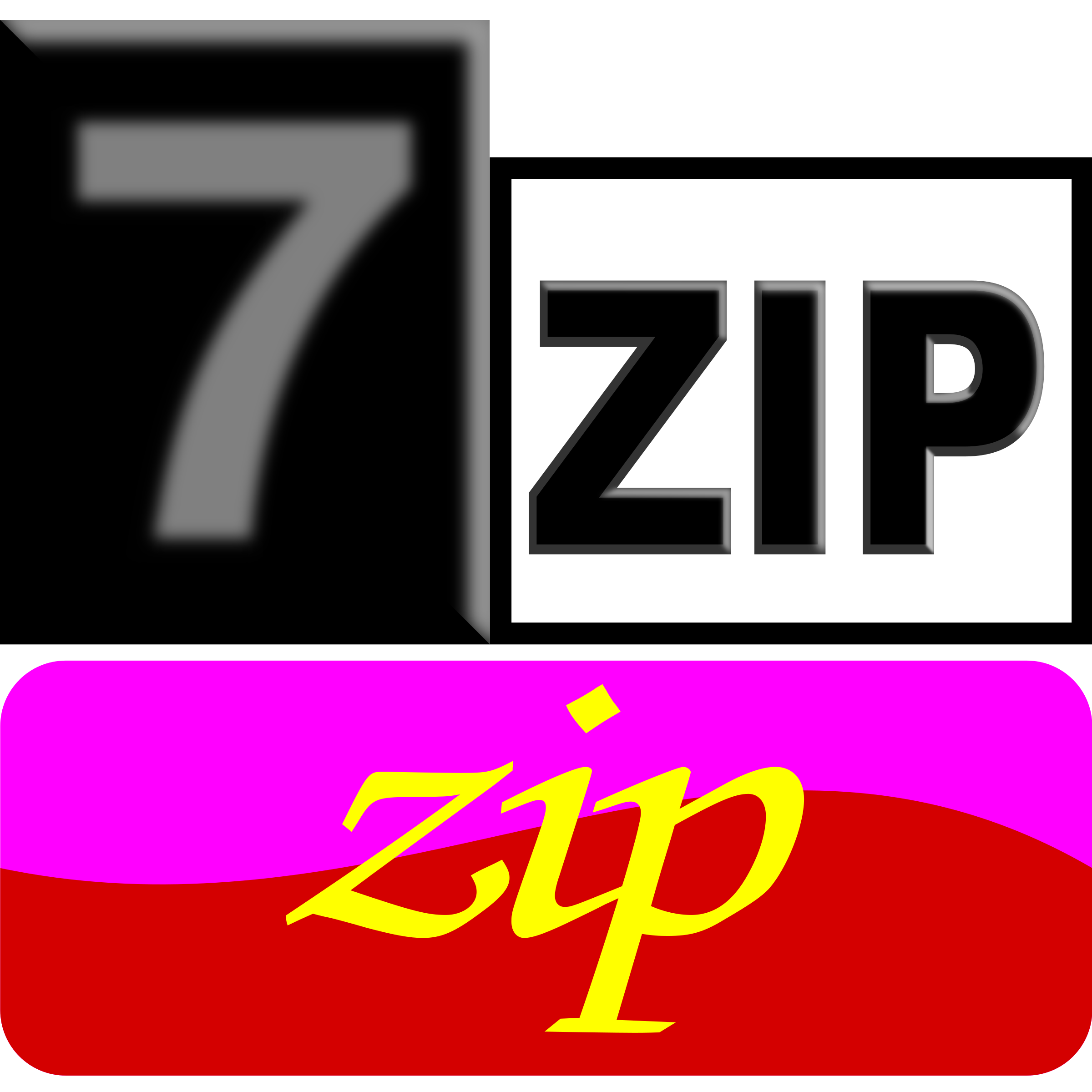 7zip Classic zip SVG Clip arts