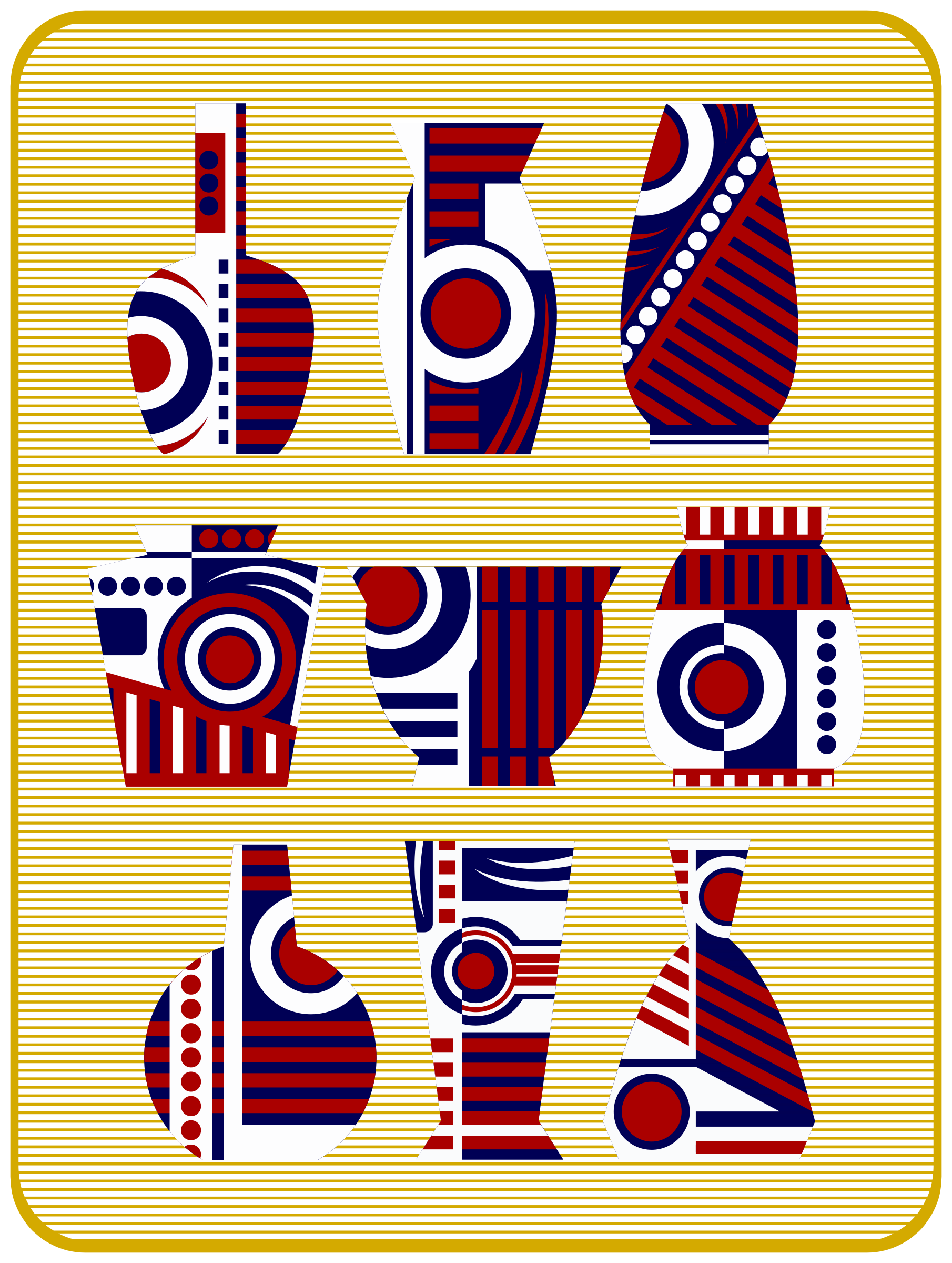 Abstract Vases Remix Clip arts