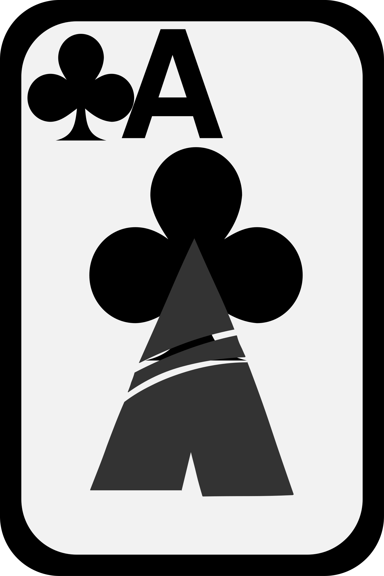 Ace of Clubs SVG Clip arts