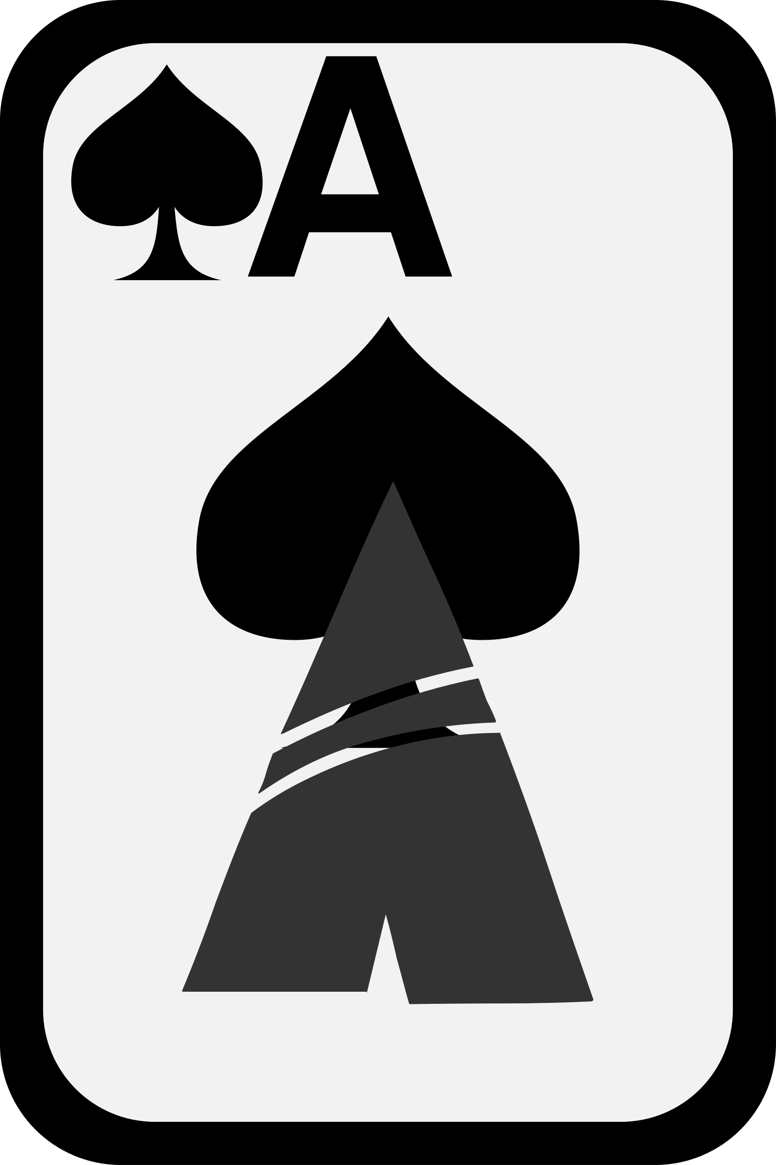 Ace of Spades SVG Clip arts