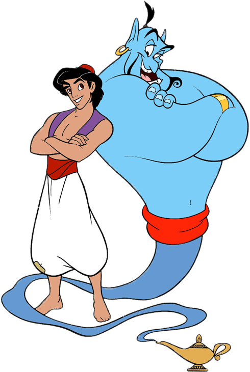 Aladdin and Genie PNG images
