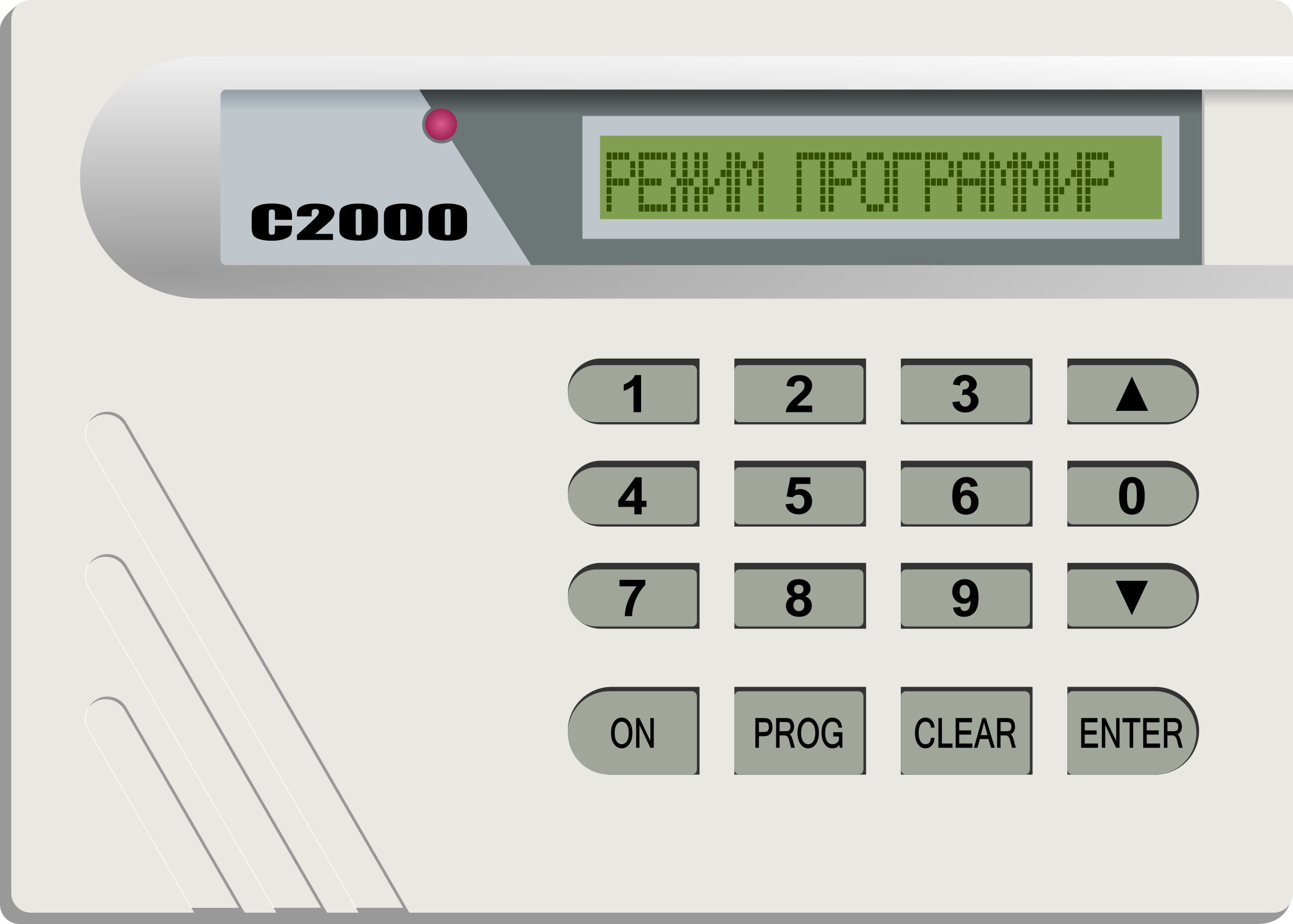Alarm system S2000 on SVG Clip arts