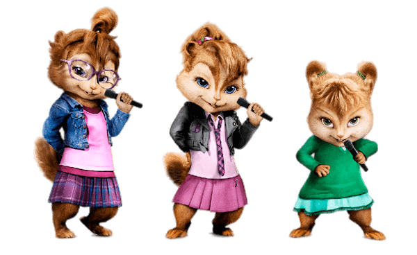 Alvin and the Chipmunks Singing Chipettes SVG Clip arts