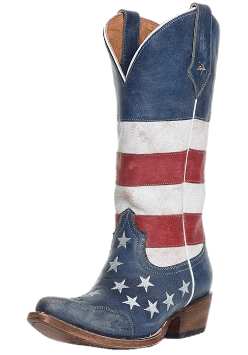 American Flag Women's Cowboy Boot Clip arts