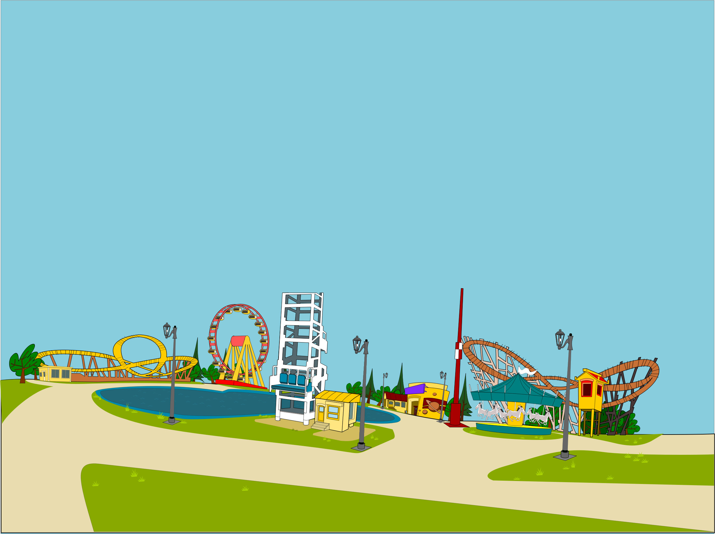 Amusement Park Clip arts