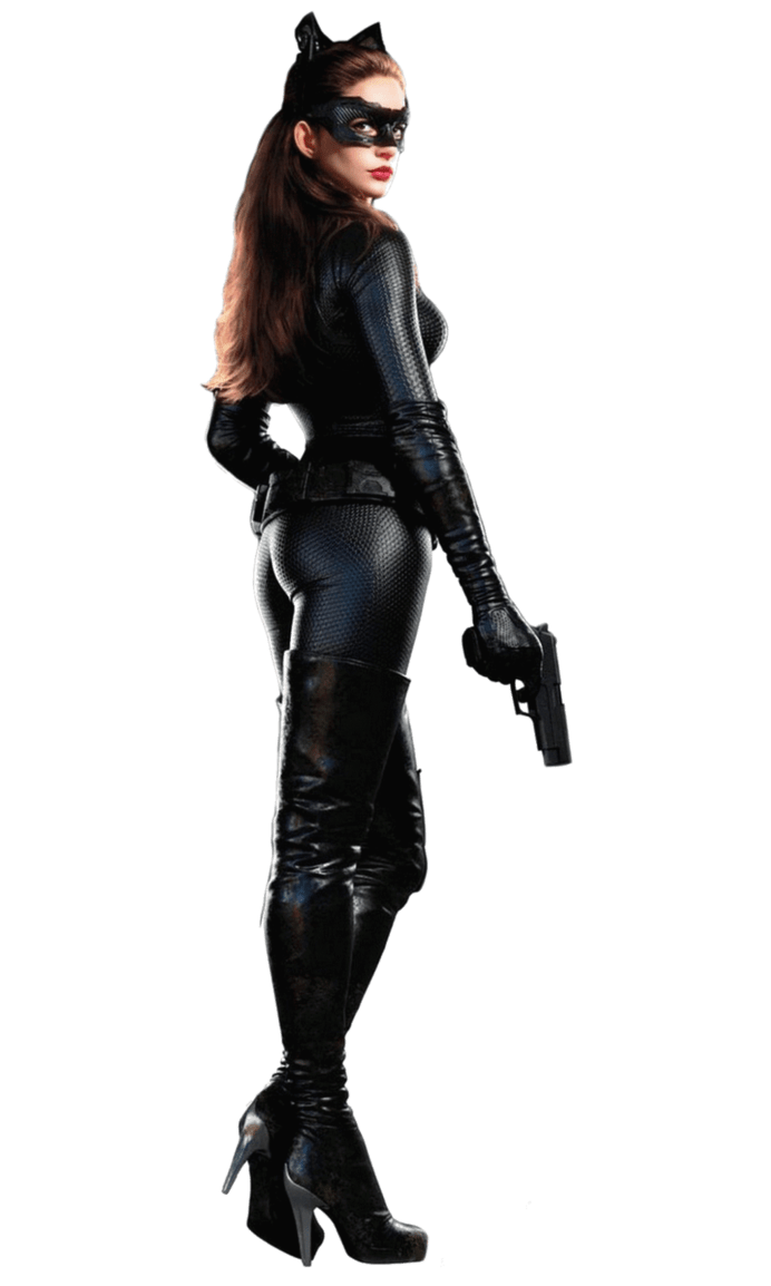 Anne Hathaway Cat Woman Standing SVG Clip arts