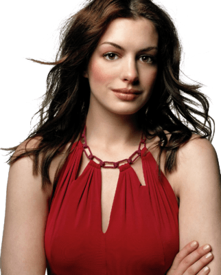 Anne Hathaway Red Dress Close Up SVG Clip arts
