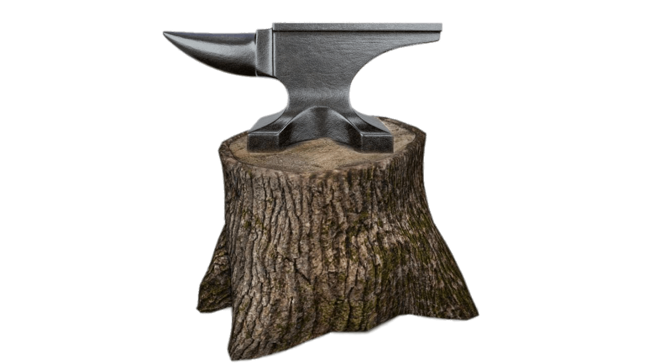 Anvil on Wood Block PNG images