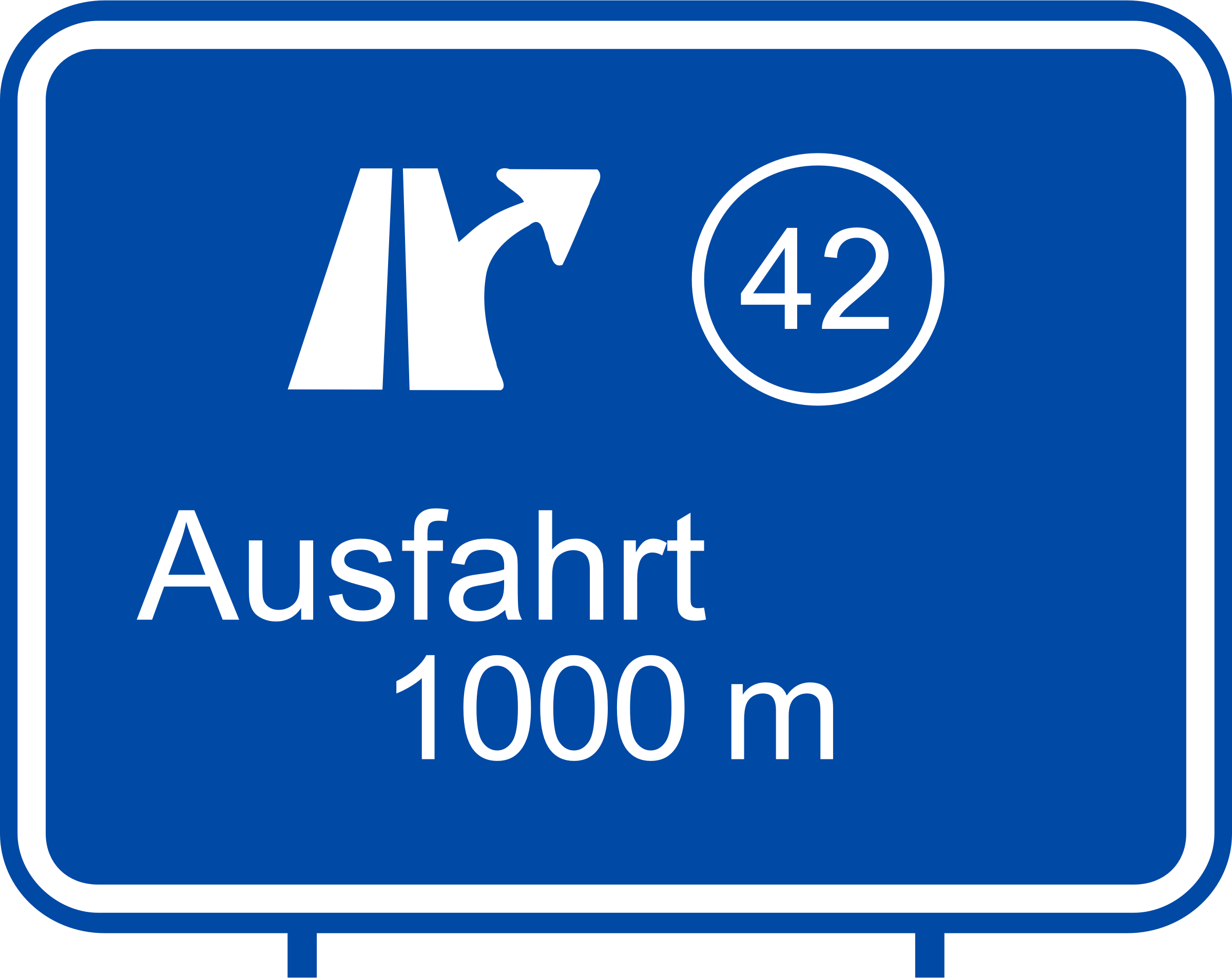 Autobahn Ausfahrt / German highway exit PNG icon