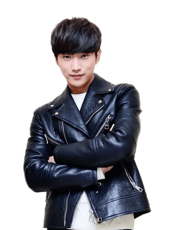 B1A4 Jinyoung In Black Leather Jacket PNG icon