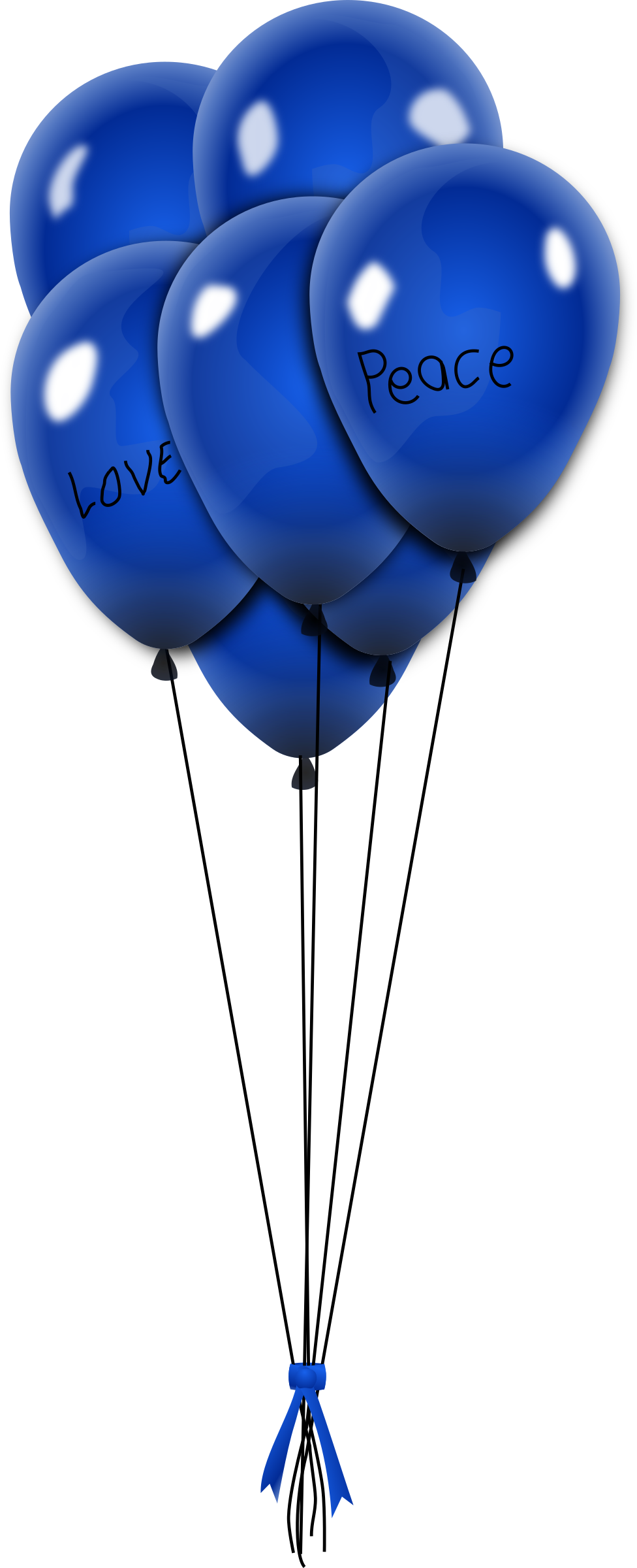 balionai, balloons, blue PNG icon