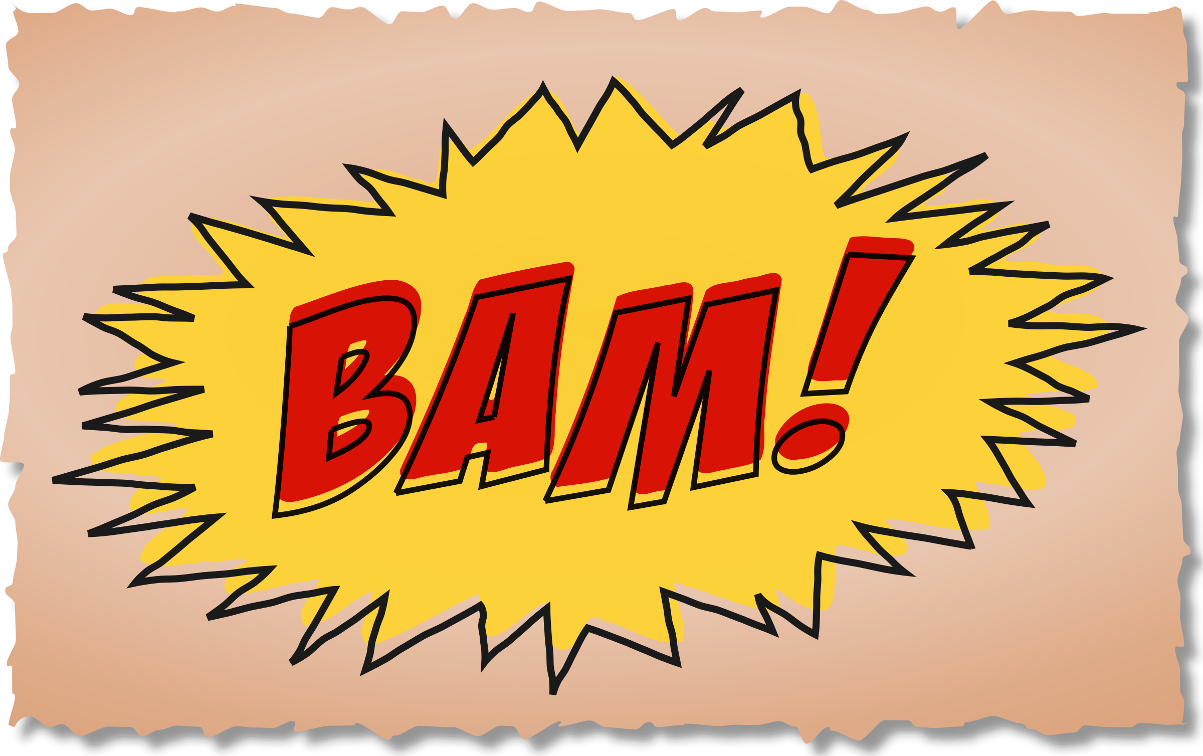 BAM comic book sound effect SVG Clip arts