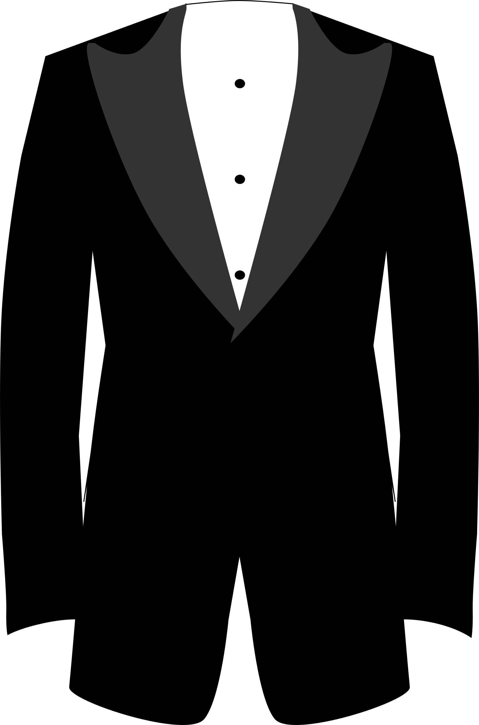Basic Tuxedo SVG Clip arts