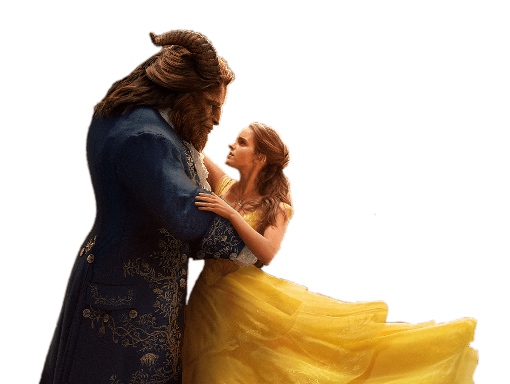 Beauty and the Beast Dancing SVG Clip arts