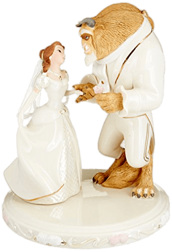 Beauty and the Beast Wedding Figurines PNG images