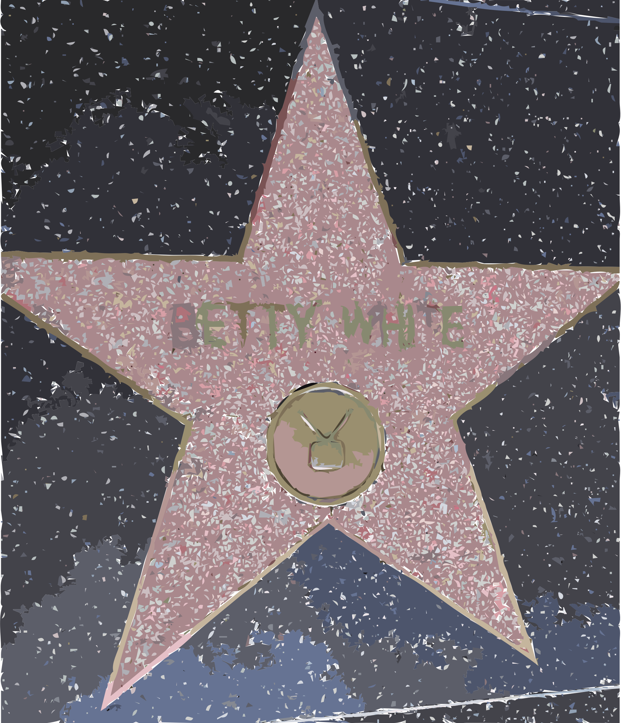 Betty White is still alive. SVG Clip arts