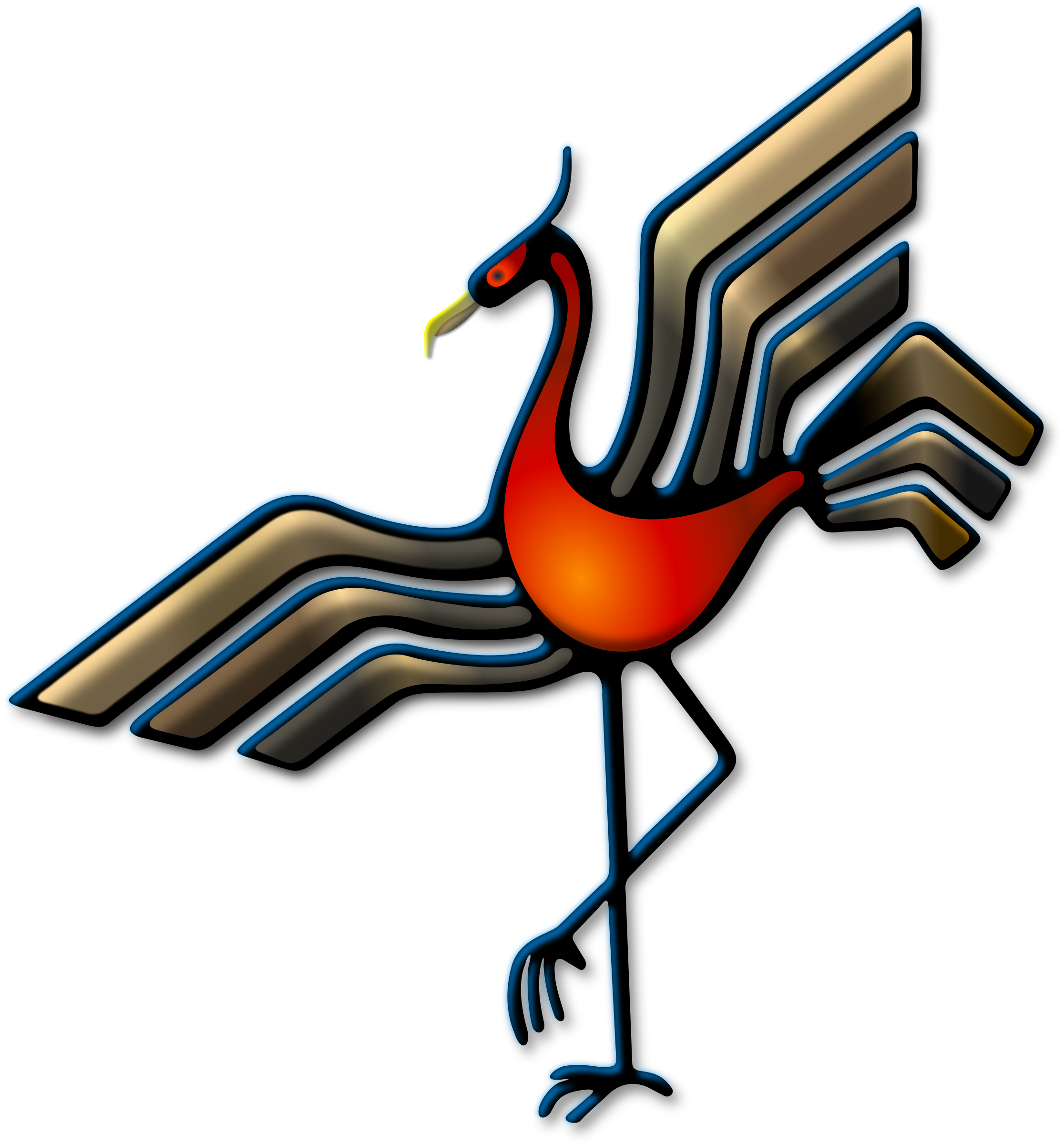 Bird Emblem 1 SVG Clip arts