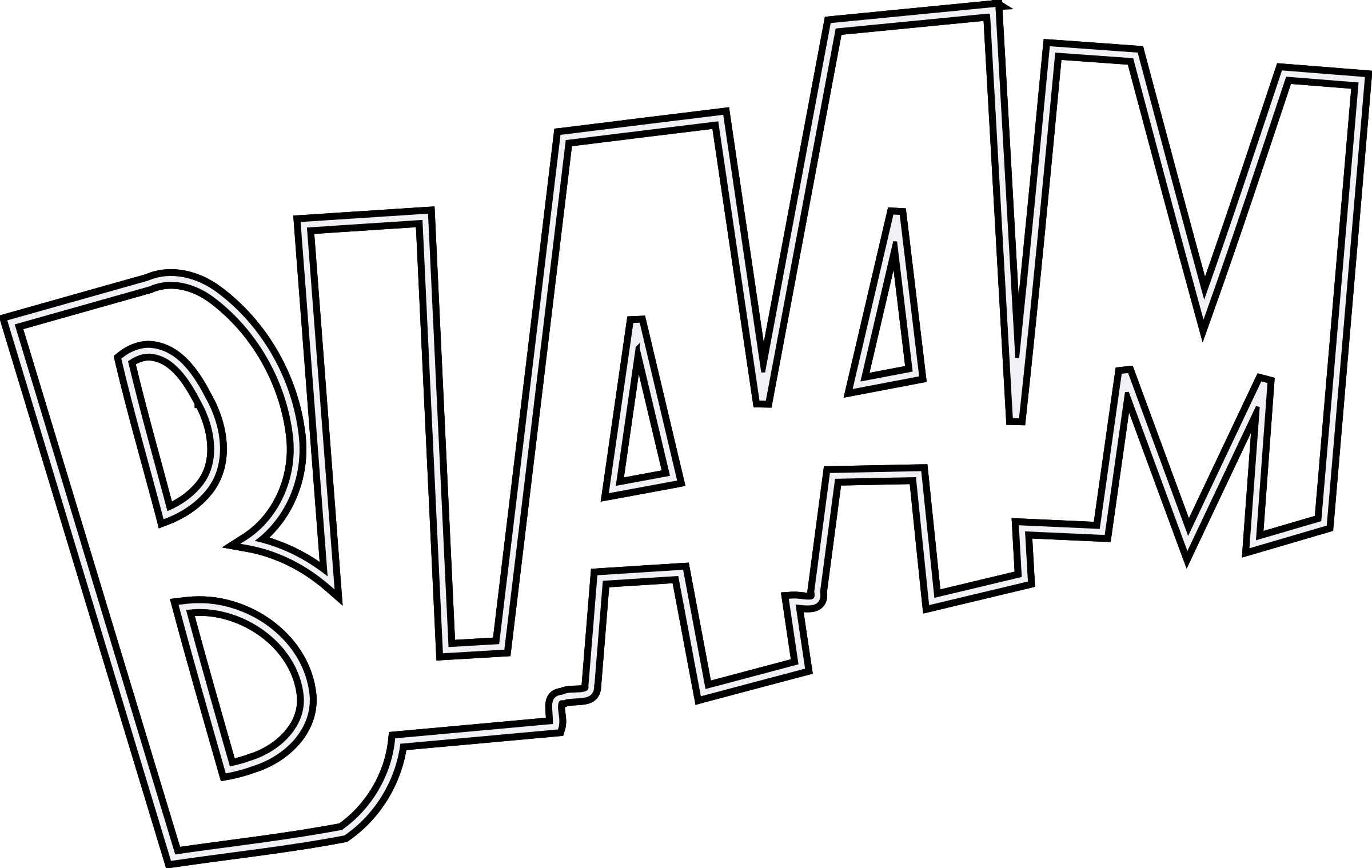 BLAAM outlined SVG Clip arts