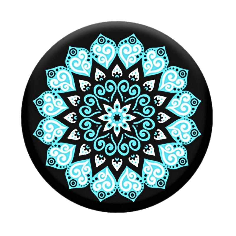 Black, Blue and White Kaleidoscope Clip arts