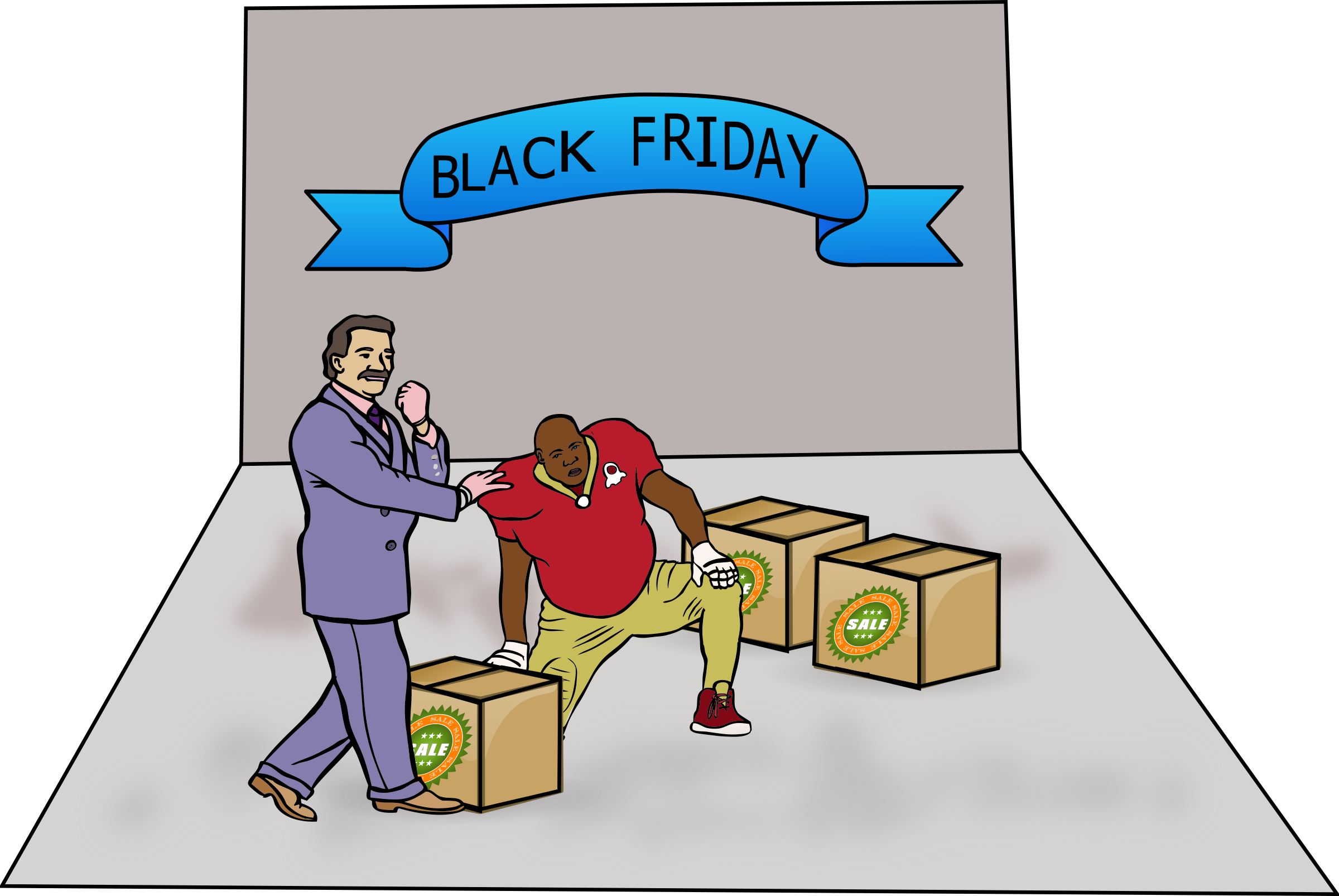Black Friday Shoppers PNG icon