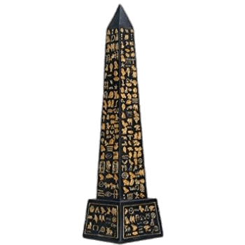 Black Obelisk Figurine PNG icon