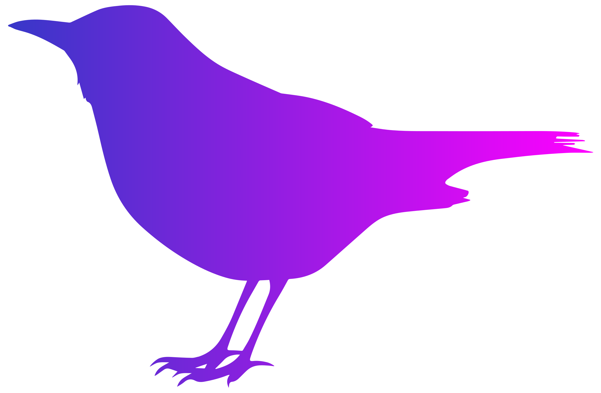 Blackbird with Color Clip arts