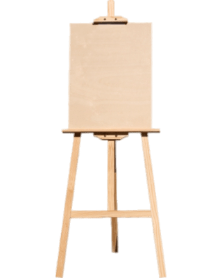 Blank Canvas on Easel SVG Clip arts