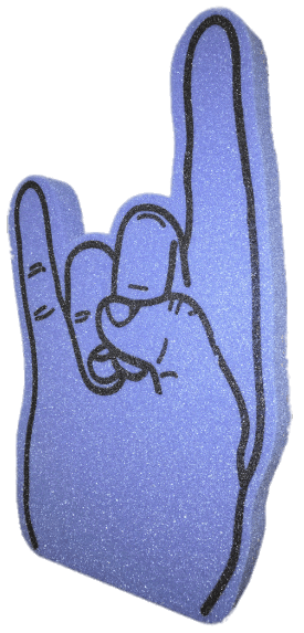 Bleu Rock Sign Foam Hand SVG Clip arts
