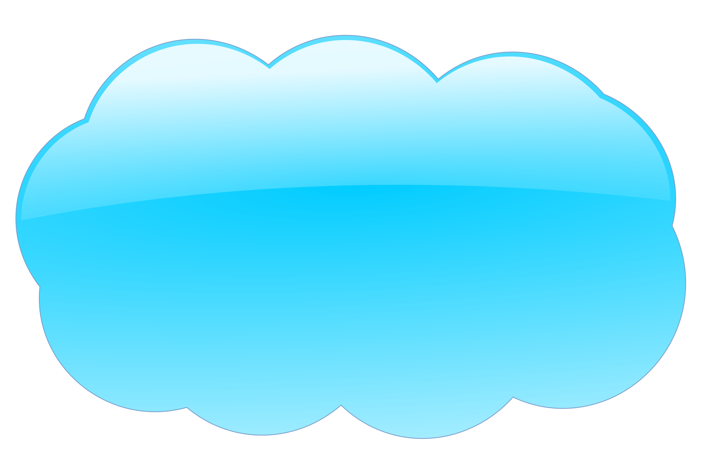 Blue cloud SVG Clip arts