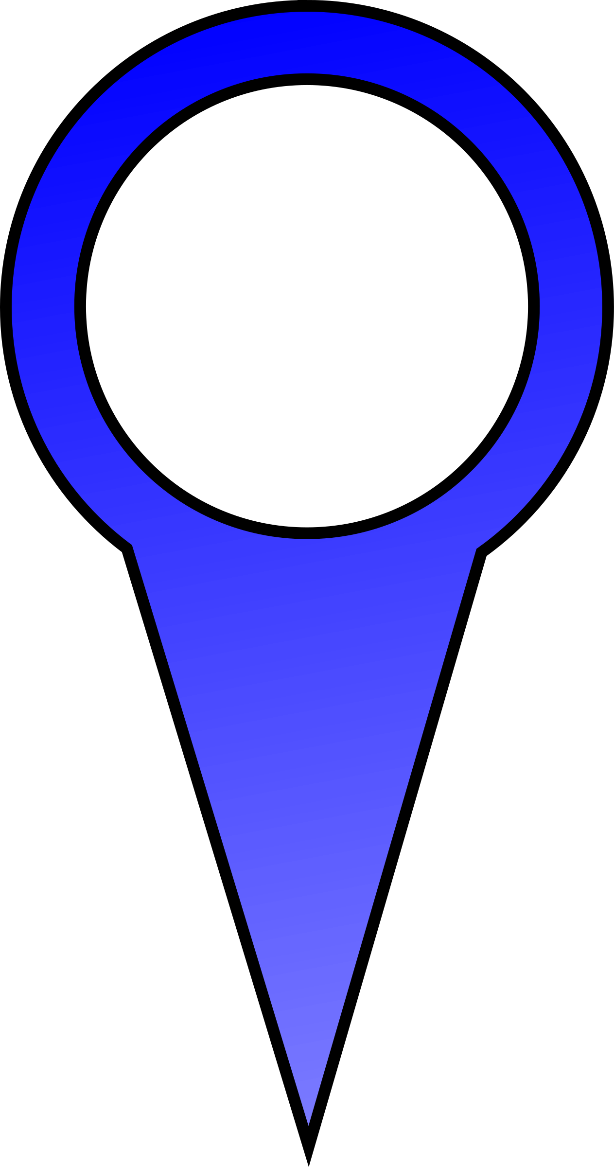 Blue Map Pin Clip arts