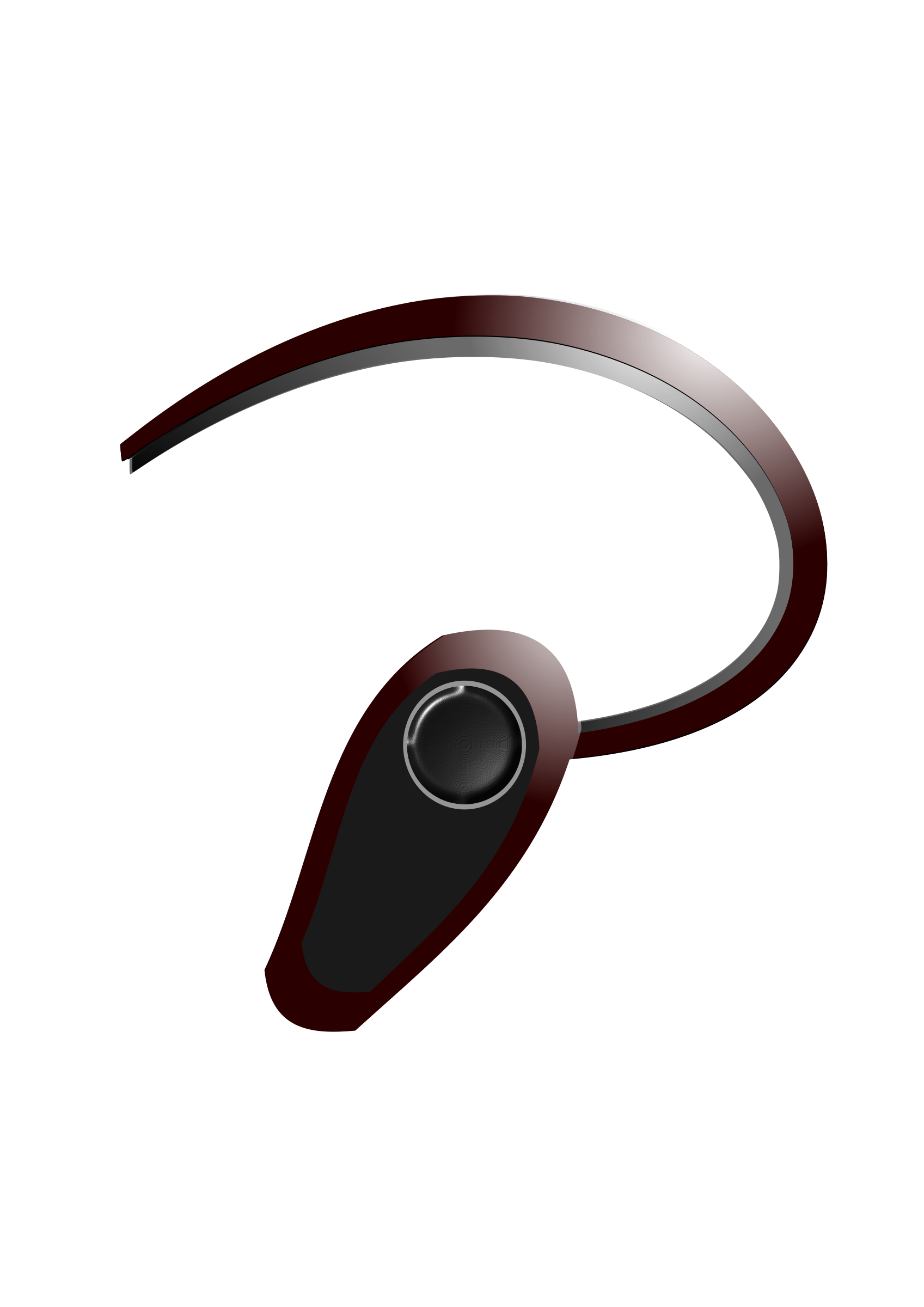bluetooth headset brown PNG icon