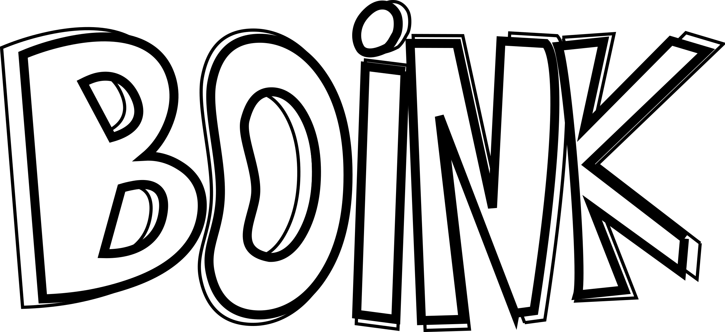 BOINK outlined SVG Clip arts