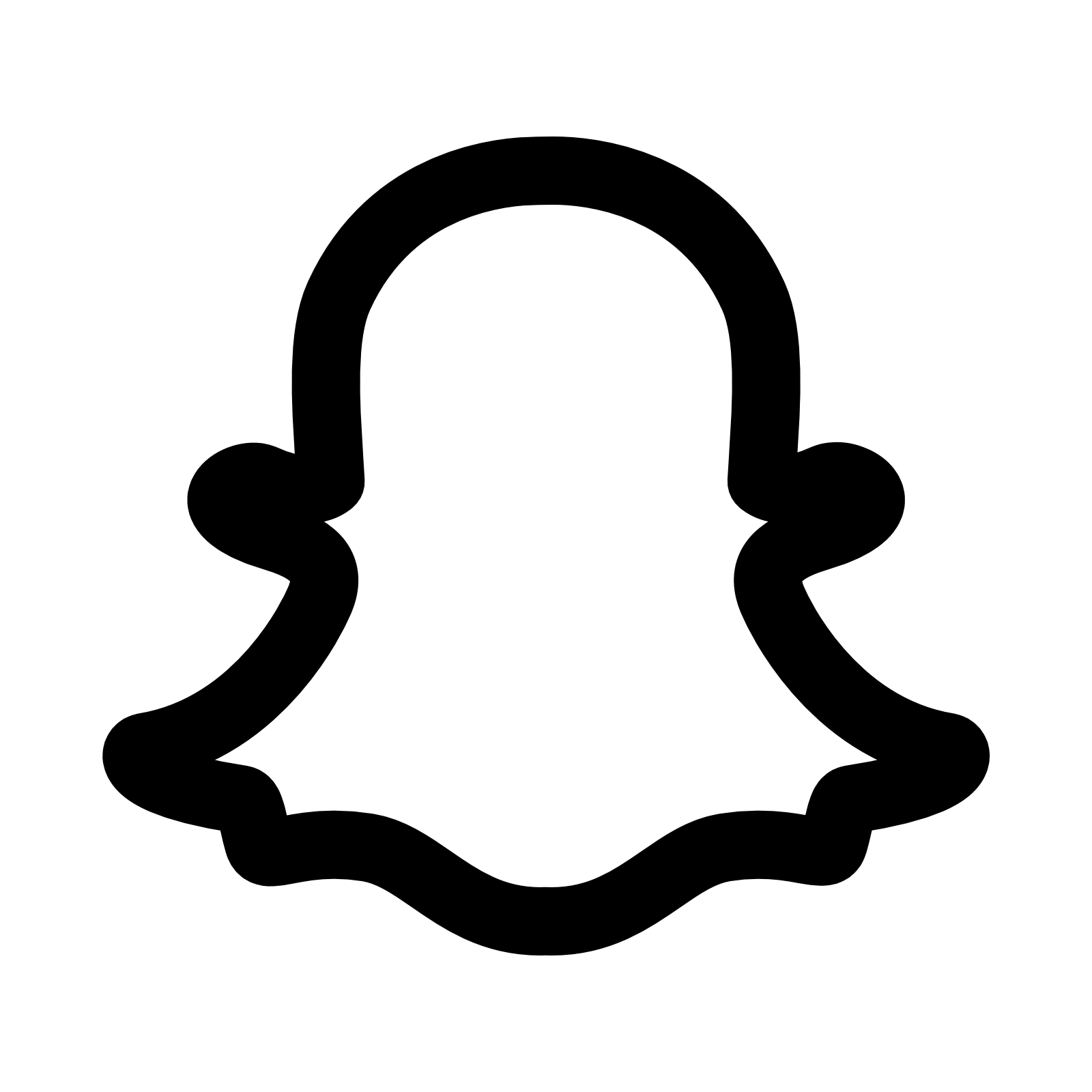 Bold Snapchat Ghost PNG images