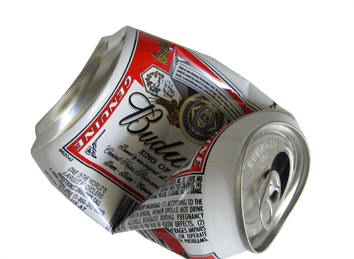 Budweiser Crushed Can SVG Clip arts