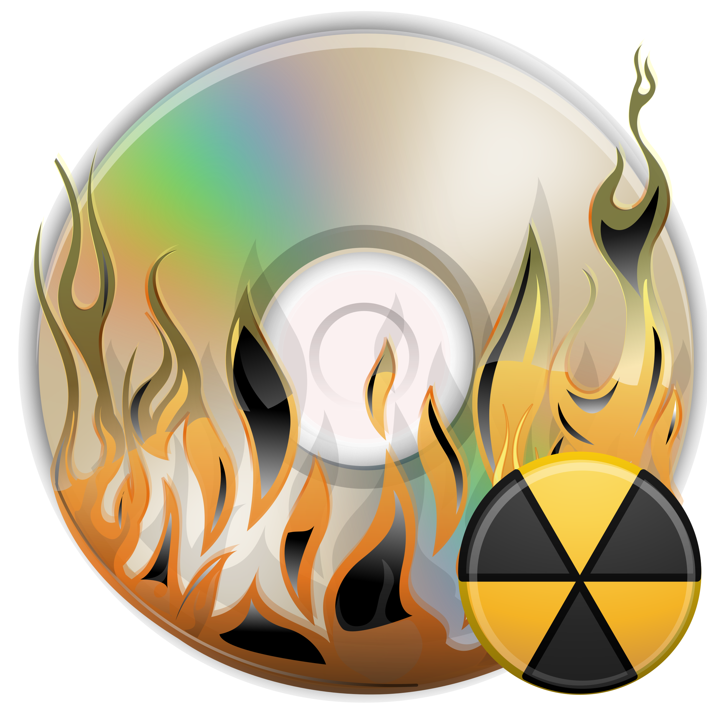 Burn disk PNG icon