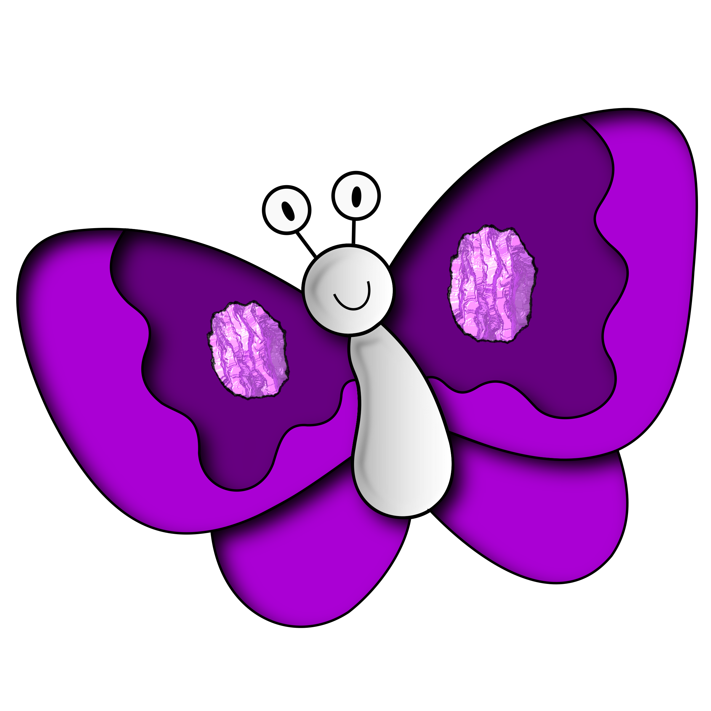 Butterfly purple SVG Clip arts