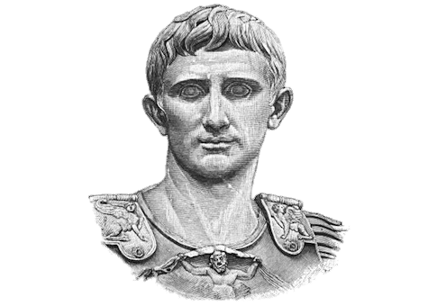 Caesar Augustus Illustration PNG icon