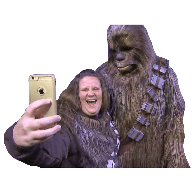 Candace Payne Chewbacca Mom Selfie SVG Clip arts