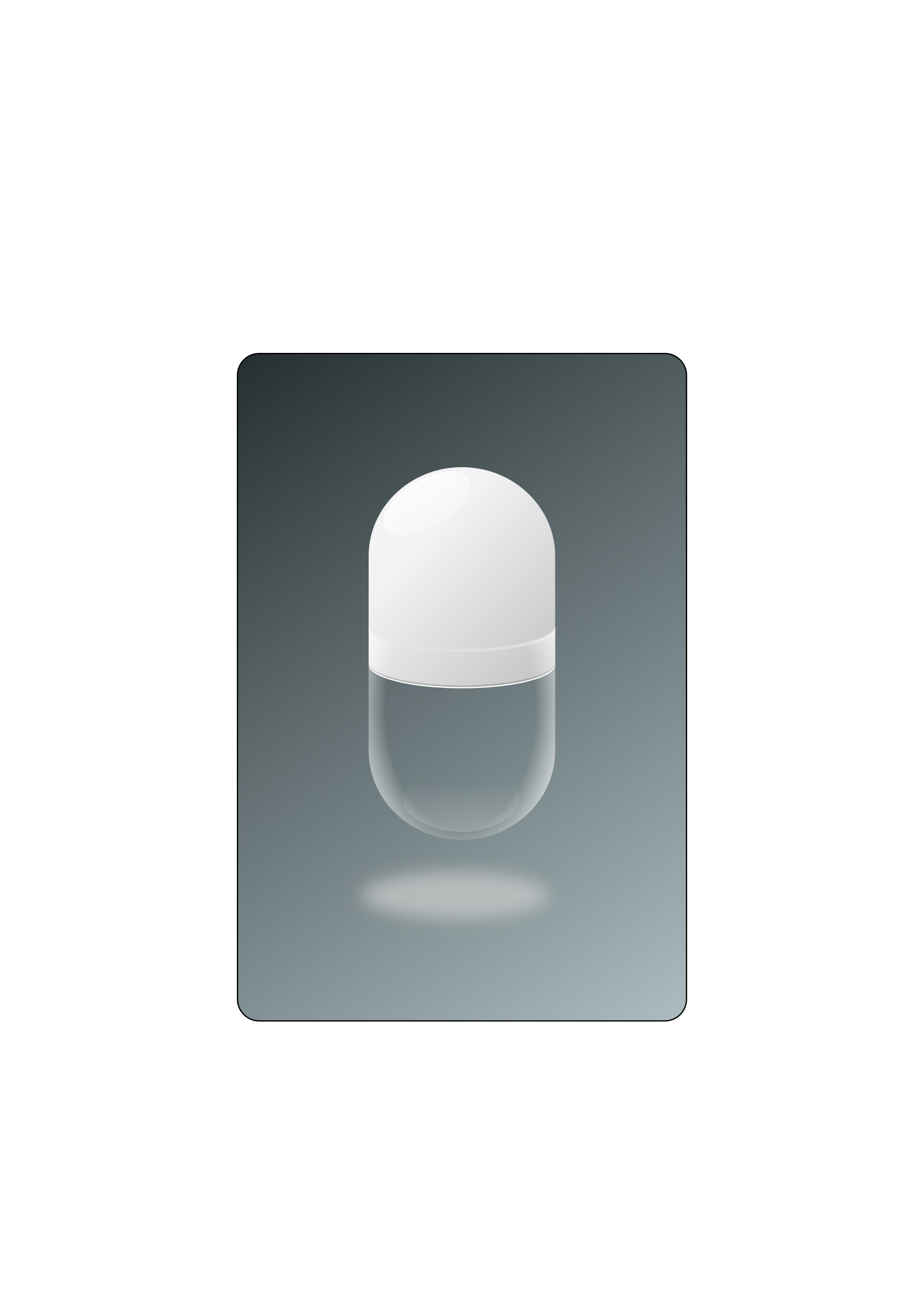 Capsule half transparent PNG icon