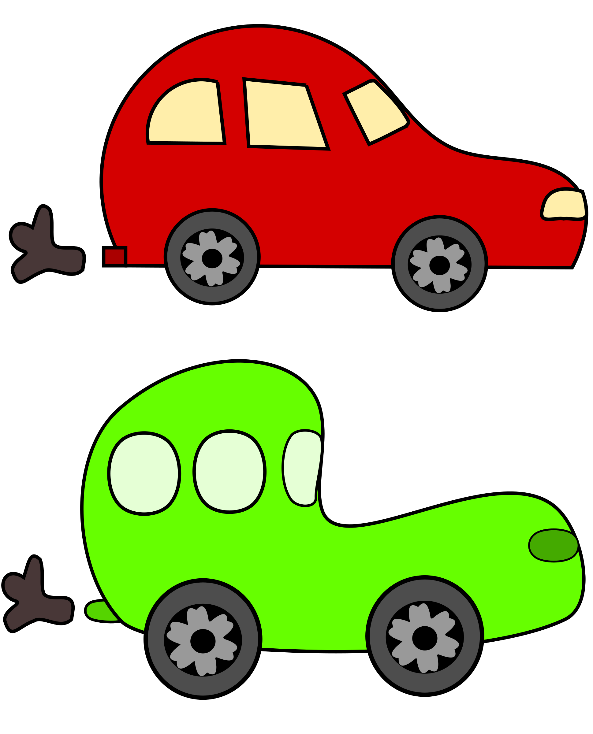 cartoon green and red cars Icons PNG - Free PNG and Icons Downloads