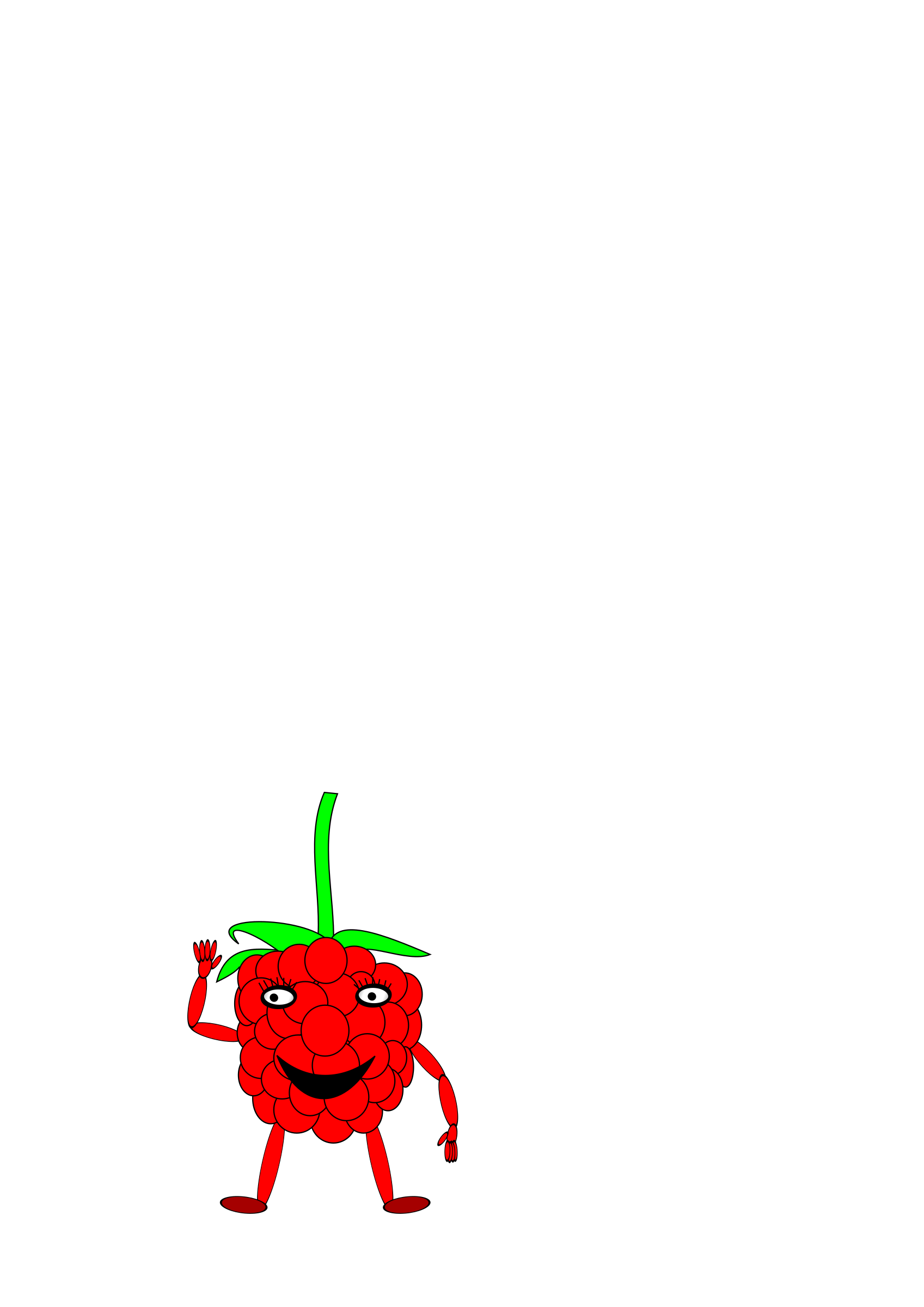 cartoon raspberry PNG icon