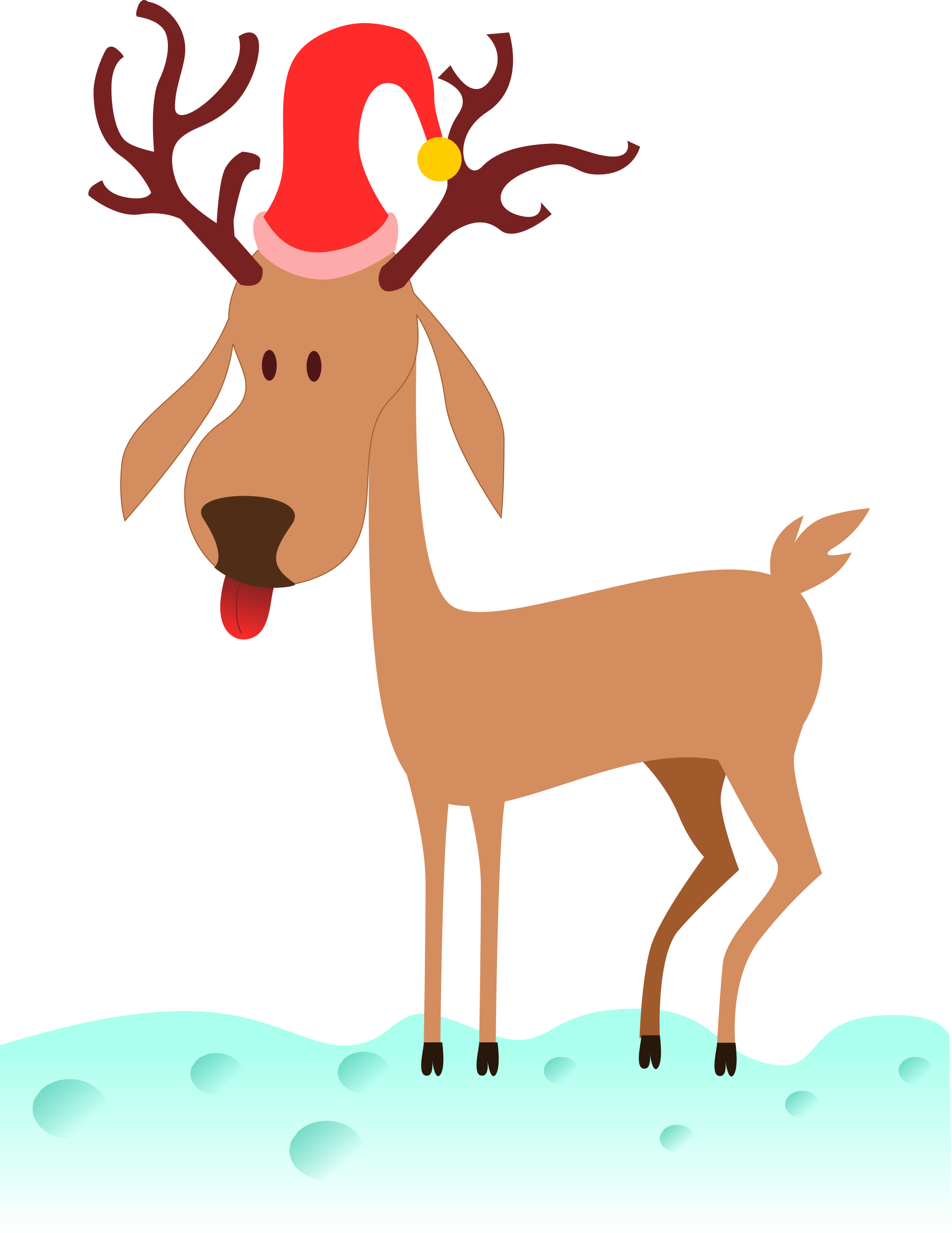 cartoon reindeer PNG icon