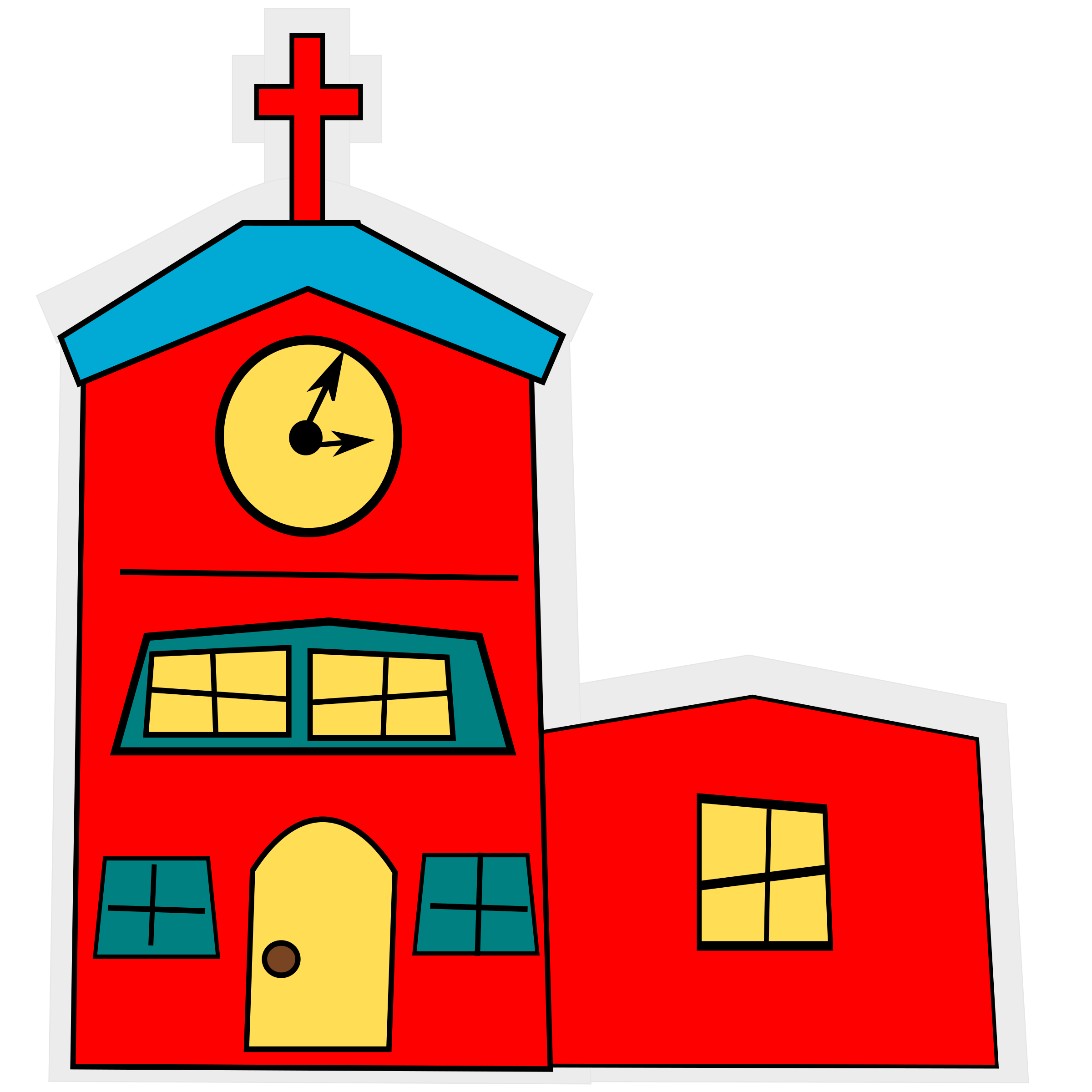 cartoon-church with a cross Icons PNG - Free PNG and Icons Downloads
